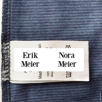 Stick-On Clothing Labels