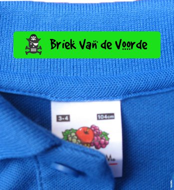 Iron On Clothes Labels