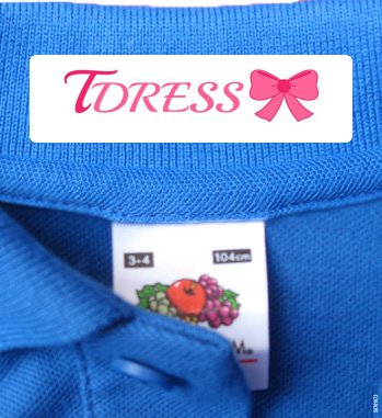 Iron On Name Tags For Clothes