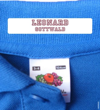 Children's Clothing Labels